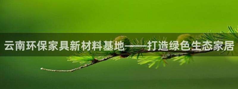 杏宇平臺(tái)已注冊(cè)入口：云南環(huán)保家具新材料基地——打造綠色生態(tài)家